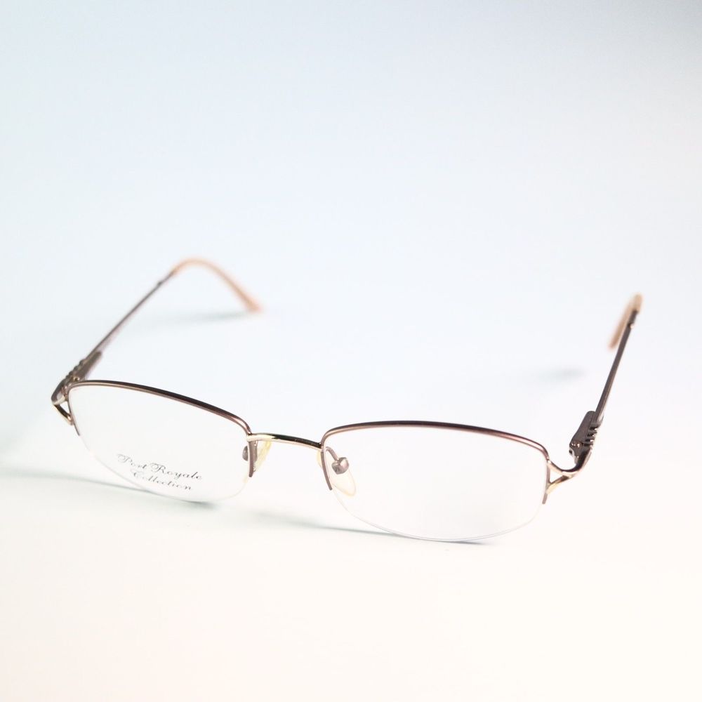 Port Royale Collection Silver Dollar 51-19 135 half rim eyeglasses frame N14